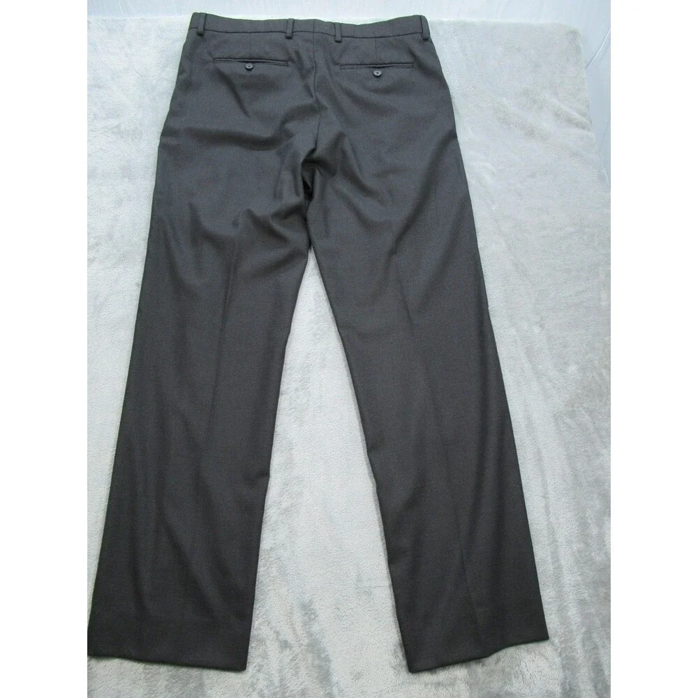 Banana Republic Dress Pants Men's 35x32 (Actual 34 x 31) Slim Fit Dark Gray